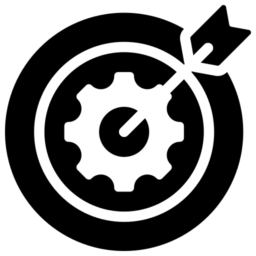 Target management target objective icon