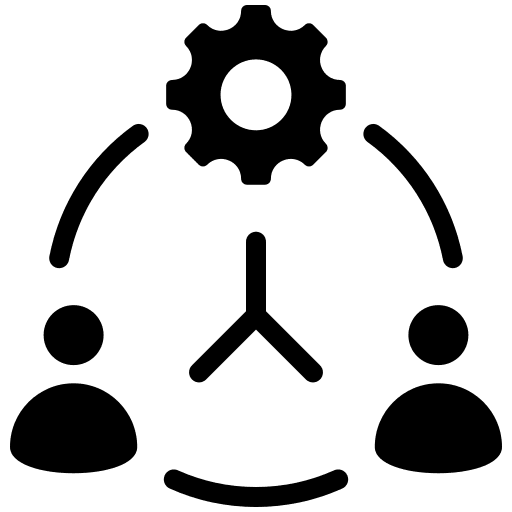 Process company employee management icon Process company employee management icon