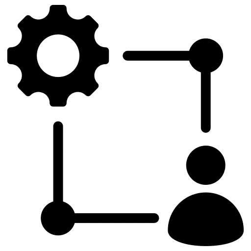 Relationship arrows process network icon Relationship arrows process network icon