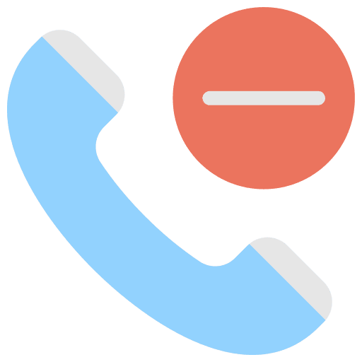 Call delete remove call icon Call delete remove call icon