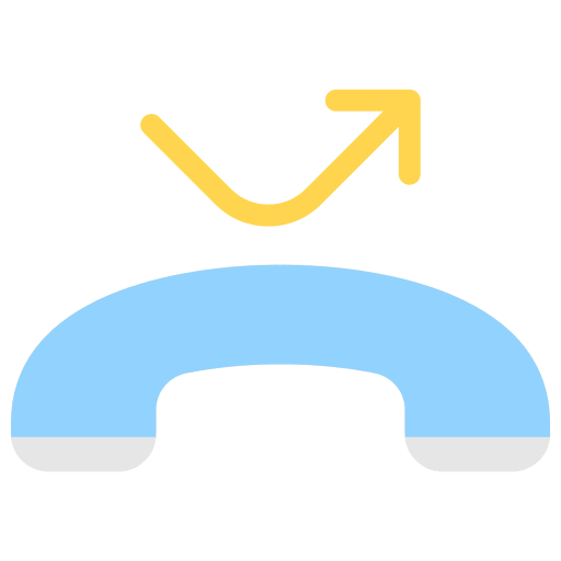 Call diversion phone receiver phone communications icon Call diversion phone receiver phone communications icon