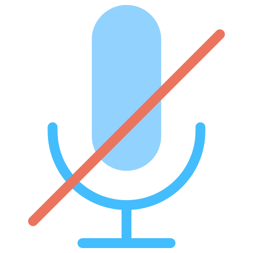 Mute muted microphone record icon Mute muted microphone record icon