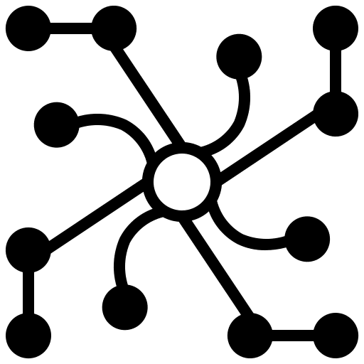 Network particle patterns network icon