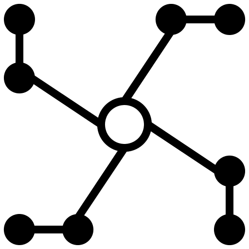 Network particle social network patterns icon