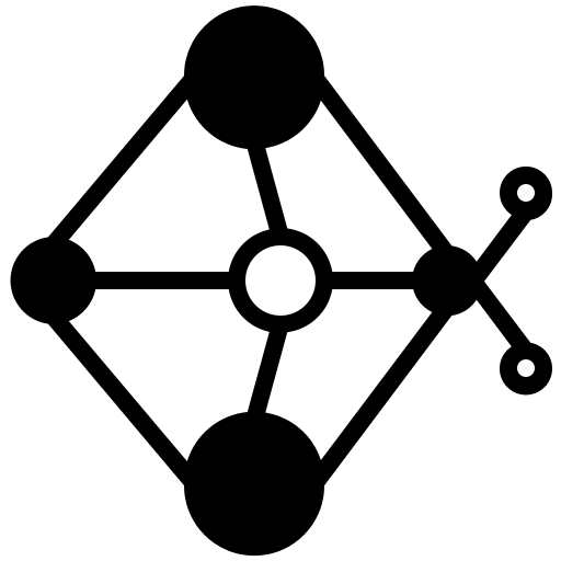 Network atom social network networking icon Network atom social network networking icon