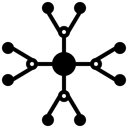 Network interface atom networking icon Network interface atom networking icon