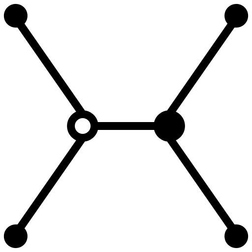 Network particle connector interface icon Network particle connector interface icon