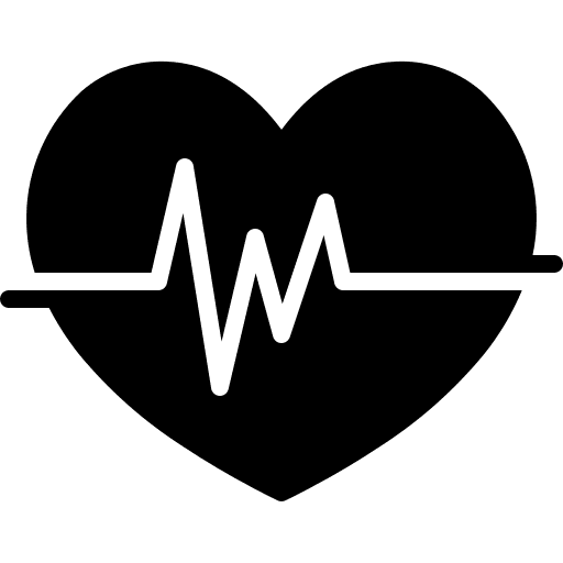 Heart beat lifeline healthcare and medical medical icon