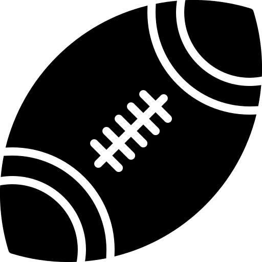 Rugby ball equipment activity sports and competition icon Rugby ball equipment activity sports and competition icon