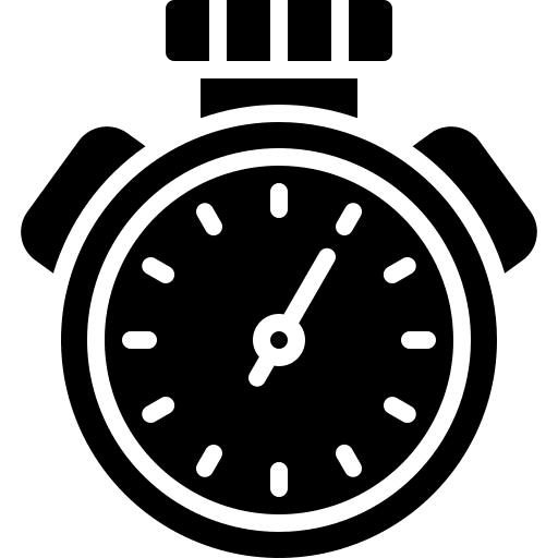Stopwatch time and date chronometer interface icon