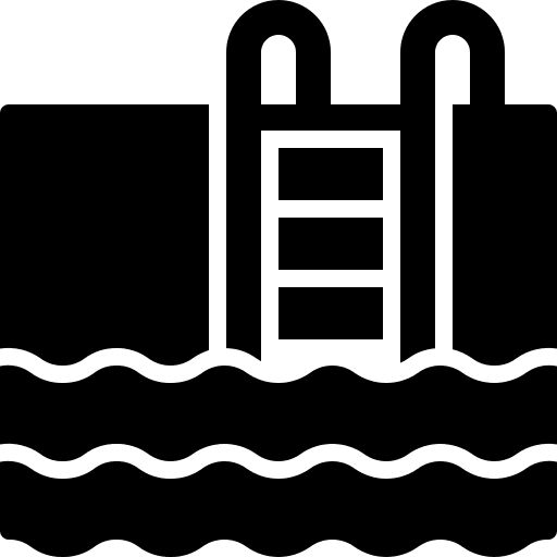 Swimming pool holiday water sport ladder icon