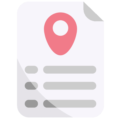 Itinerary pointer files and folders pencil icon