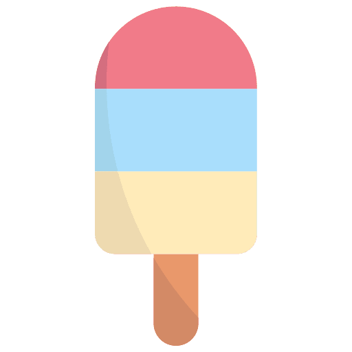 Popsicle summer dessert ice cream stick icon