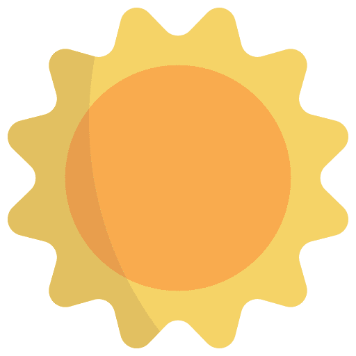 Sun summertime haw weather meteorology icon