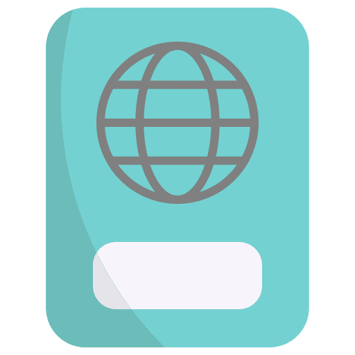 Passport identity document technology icon Passport identity document technology icon