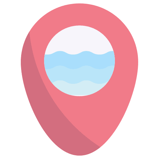 Placeholder beach sea maps and location icon Placeholder beach sea maps and location icon