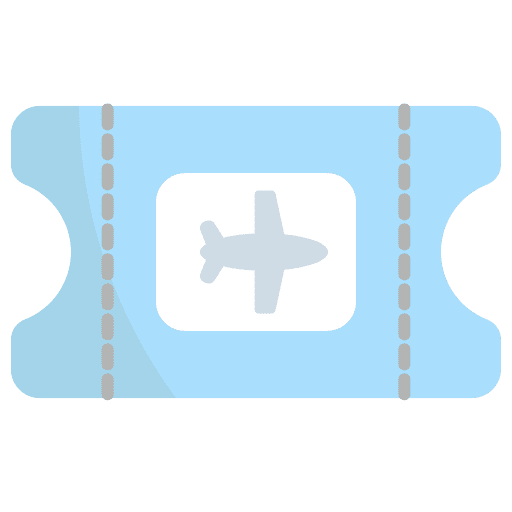 Ticket entertainment airplane travel icon Ticket entertainment airplane travel icon