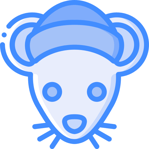 Mouse winter hat rat icon Mouse winter hat rat icon