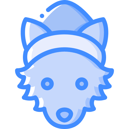 Wolf animals mammal hat icon Wolf animals mammal hat icon