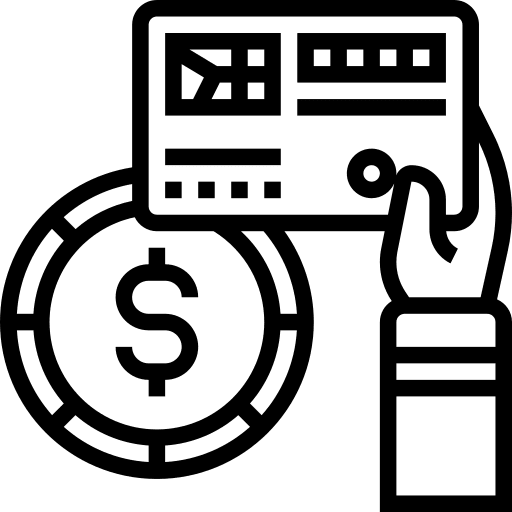Credit card payment business and finance credit icon