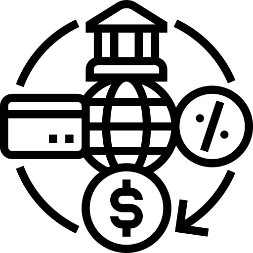 Financial cashless payment technology digital icon
