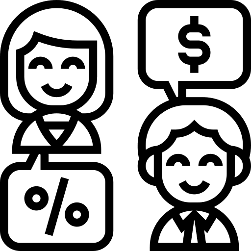 Lending loan percentage business and finance icon
