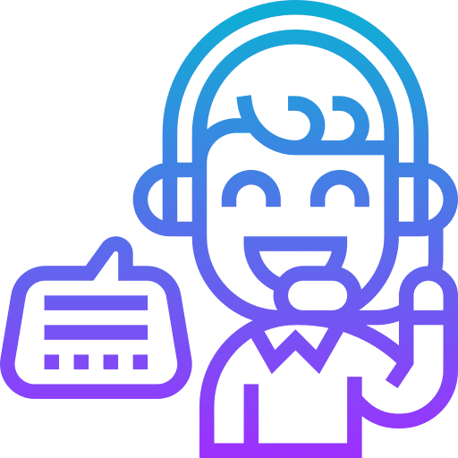 Headphone customer service mic microphone icon