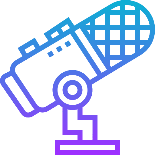 Microphone ui radio voice recorder icon
