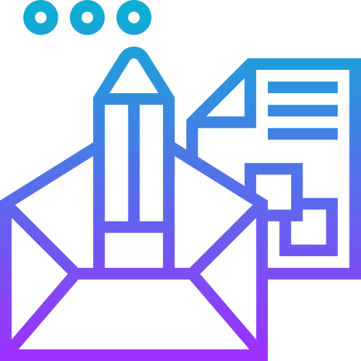 Letter correspondence communications files and folders icon Letter correspondence communications files and folders icon
