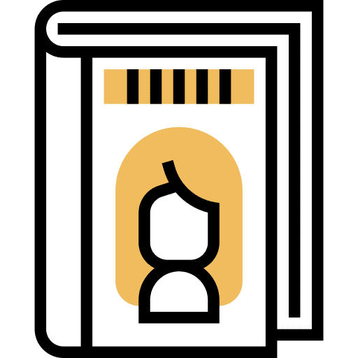Book salon haircut beauty icon Book salon haircut beauty icon