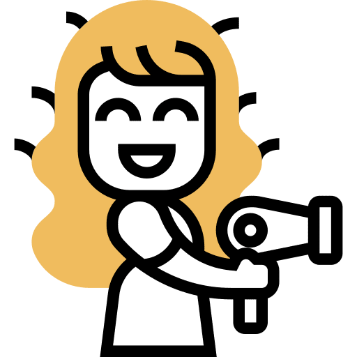 Hairdryer hairdressing hair salon hairdryer icon