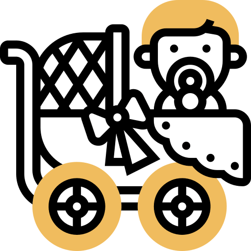 Baby carriage baby carriage baby stroller kid and baby icon