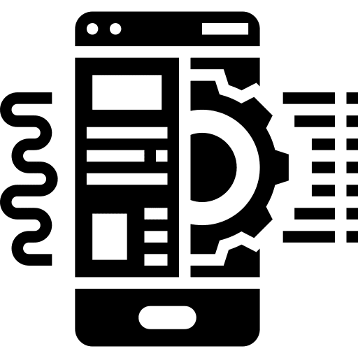 Automated system electronics settings icon