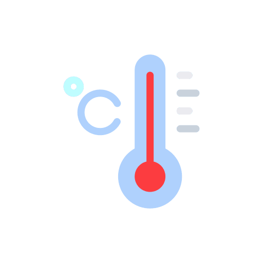 Celsius cold weather thermometer icon Celsius cold weather thermometer icon