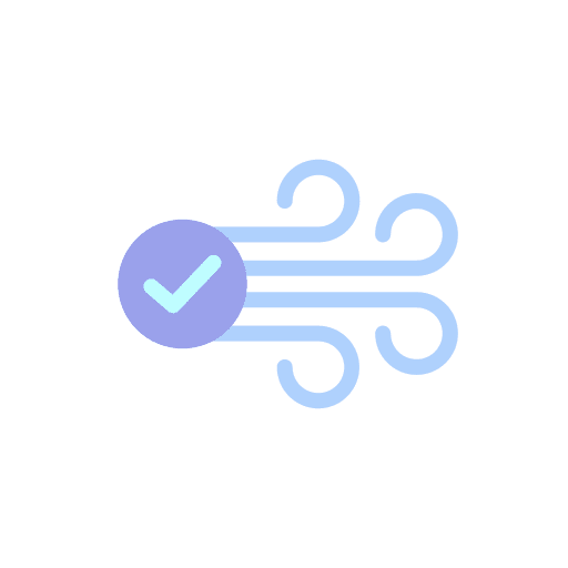 Clean air wellness ventilation fresh air icon