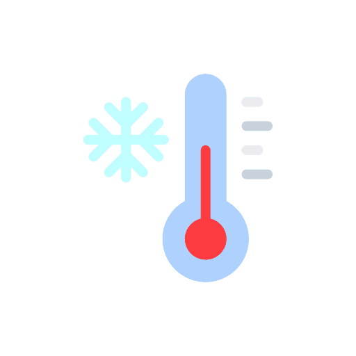 Freeze frost snowing snowy icon