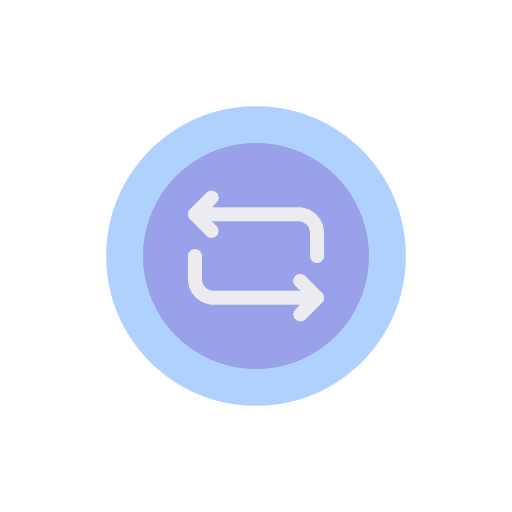 Repeat direction interface loop icon