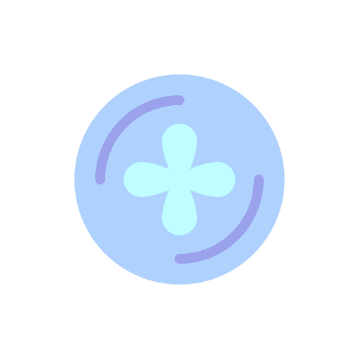 Fan cool air conditioner cooler icon Fan cool air conditioner cooler icon