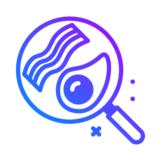 Bacon bacon egg meal icon