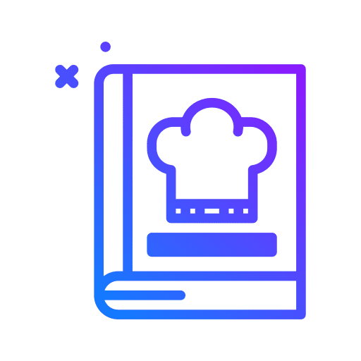Book cooking recipe book kitchen icon