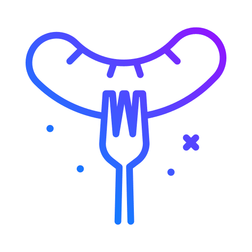 Sausage grill fork sausage icon Sausage grill fork sausage icon