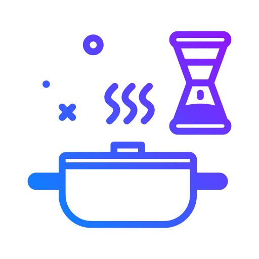 Time soup time cook icon Time soup time cook icon