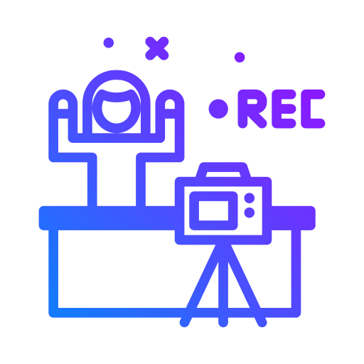 Vlog vlog live food and restaurant icon Vlog vlog live food and restaurant icon