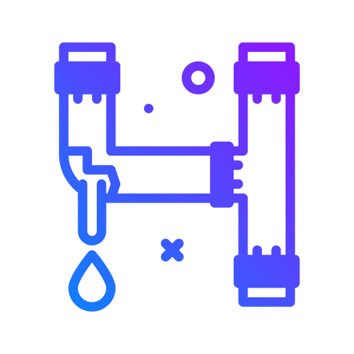 Pipe plumbering broken industry icon