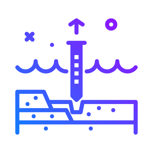 Drill ocean water drilling icon Drill ocean water drilling icon