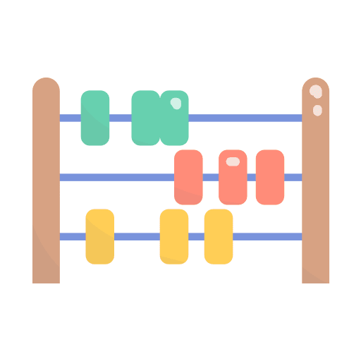 Abacus baby abacus kid and baby abacus toy icon