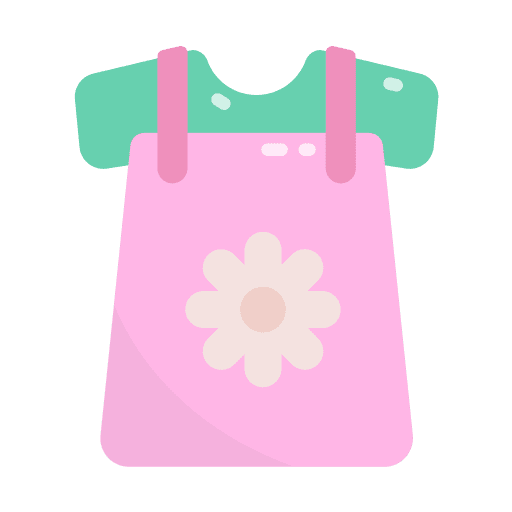Girl cloth clothing flower girl cloth icon