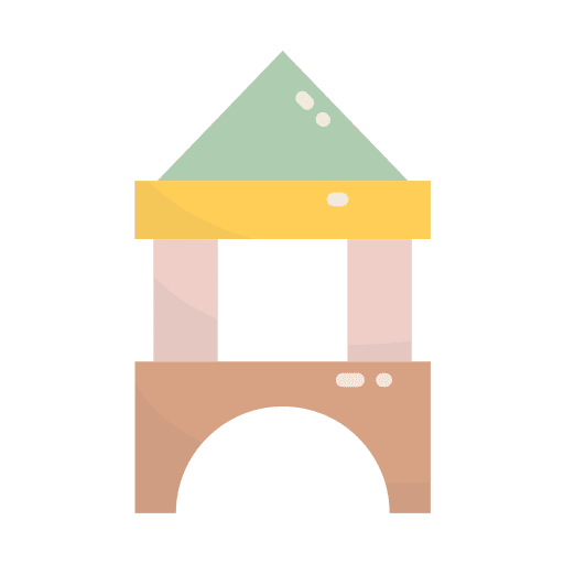 Toy block toy block stack baby icon