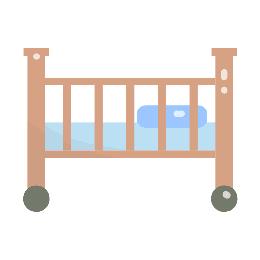 Baby carriage cradle baby bed sleep icon Baby carriage cradle baby bed sleep icon