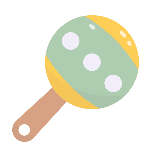 Maracas play kid and baby maracas icon Maracas play kid and baby maracas icon